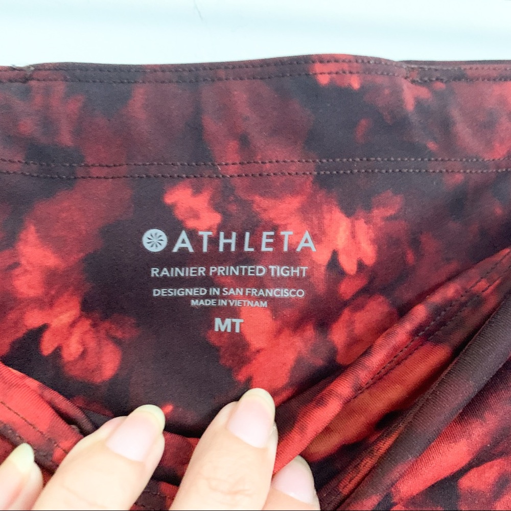 ⚡️FLASH SALE⚡️ Athleta Rainier Printed Tight Frozen Floral Red - Picture 10 of 16
